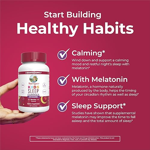 Miniatura 5 de MaryRuth's - Gomitas de melatonina para niños  Suministro de 2 meses  Gomitas para dormir para niños a partir de 4 años  Gomitas de melatonina para