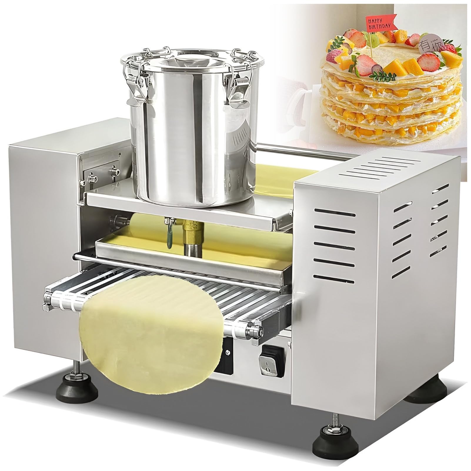 Machine Industrielle Automatique pour gâteaux Mille-crêpes/Machine à Feuilles de crêpe Dia8”