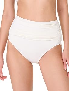 kate spade new york Women's Shirred High Waist Bottom