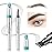 Eyebrow Microblading Pen with 4 Point Brow Pen Lift & Snatch Microblading Long-Lasting Waterproof Natural Eyebrow Hair (Dark Brown)