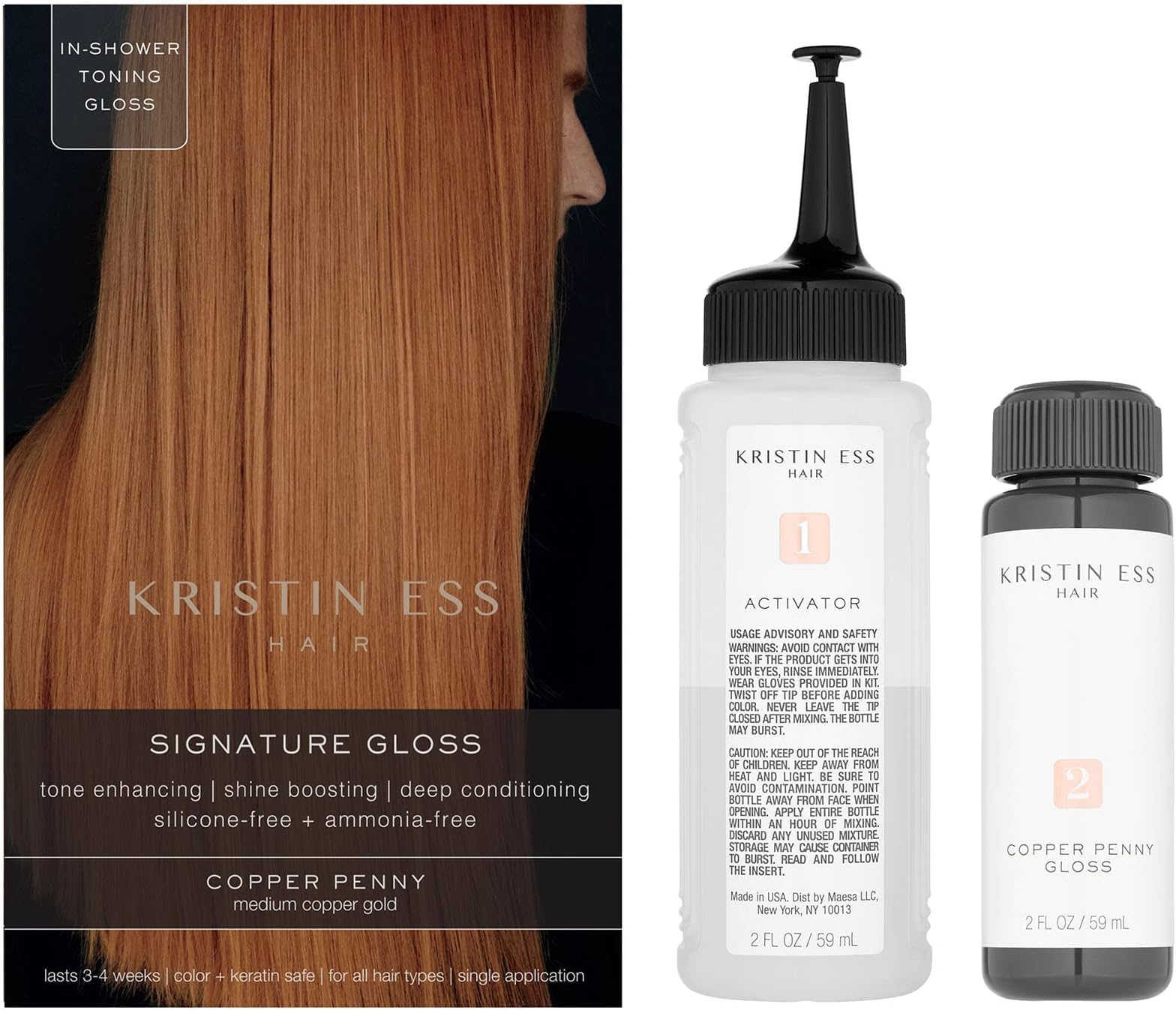 Kristin Ess Signature Hair Gloss Copper Penny Medium