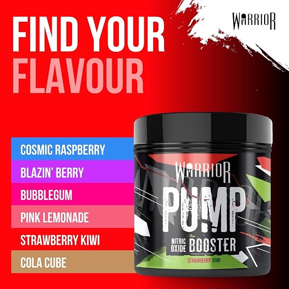 Warrior Pump Pre Workout Powder 225g Caffeine Free Pump Supplement