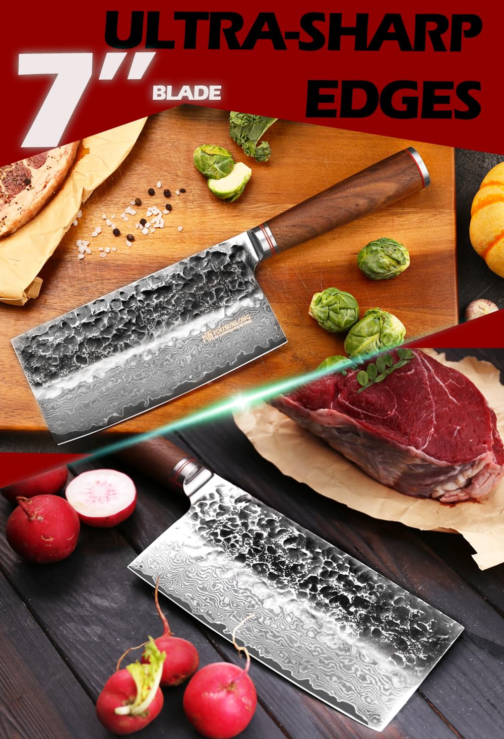 Texas Knifemakers Supply Competition Cook-Off Cleaver Blade