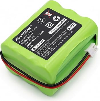 Updated 7.2v 2000mah ni-mh Battery Pack 228844 Control Panel Security System Alarm Battery for BATT1X BATT2X 6MR2000AAY4Z 10-000009-001 10-000013-001 PERS-4200
