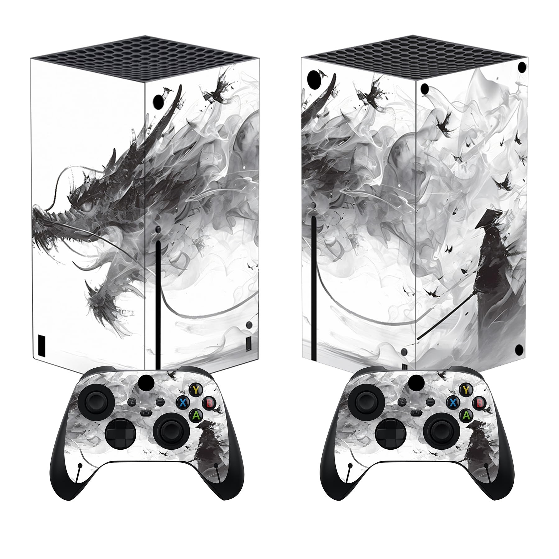 PlayVital Stickers Manette pour Xbox Series X,Autocollant Protection pour Xbox Series X Console Accessoires Skin Habillages-Dragon Mistborn - 1