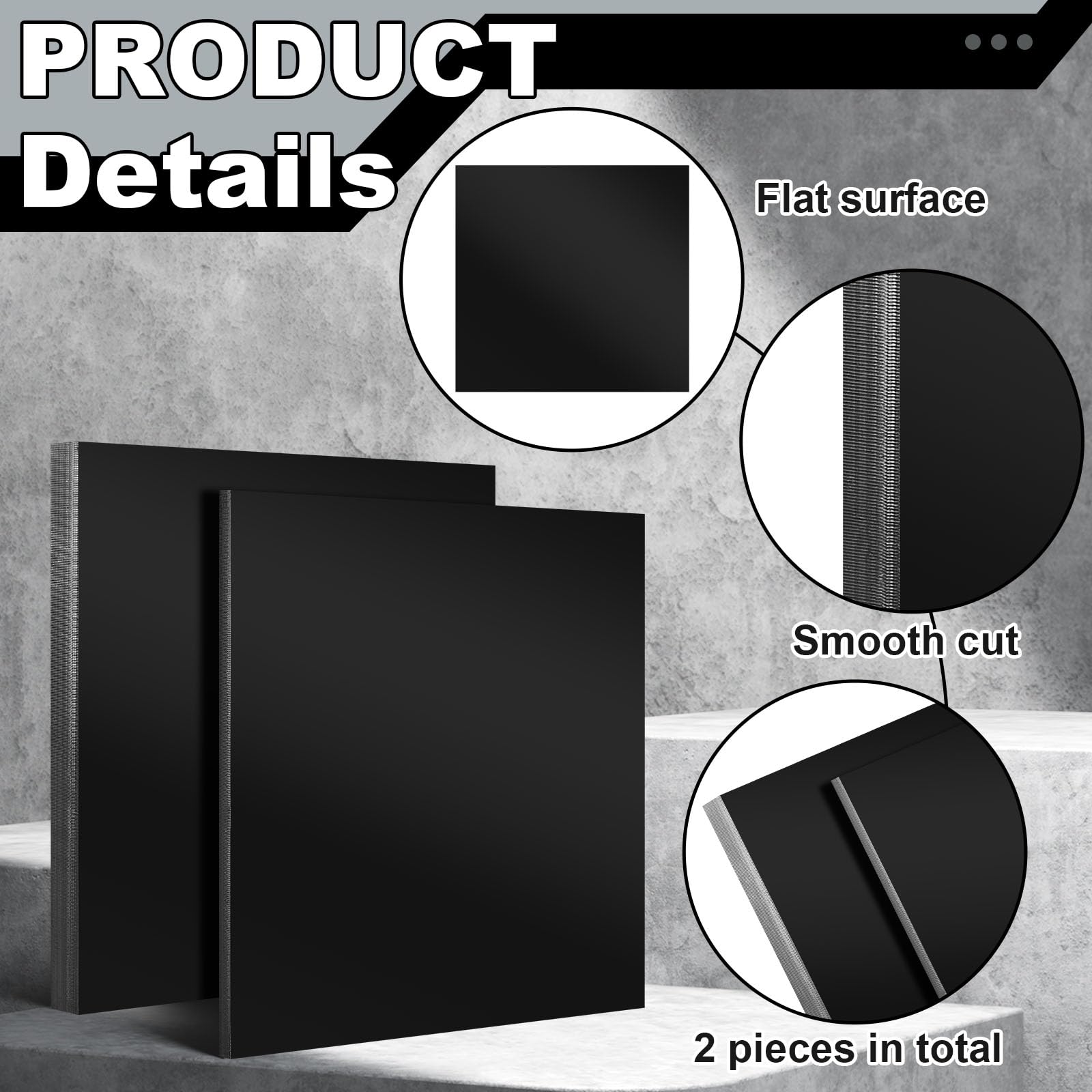 HDPE Plastic Sheets - 12x12, 1/2" & 1" Thick -3