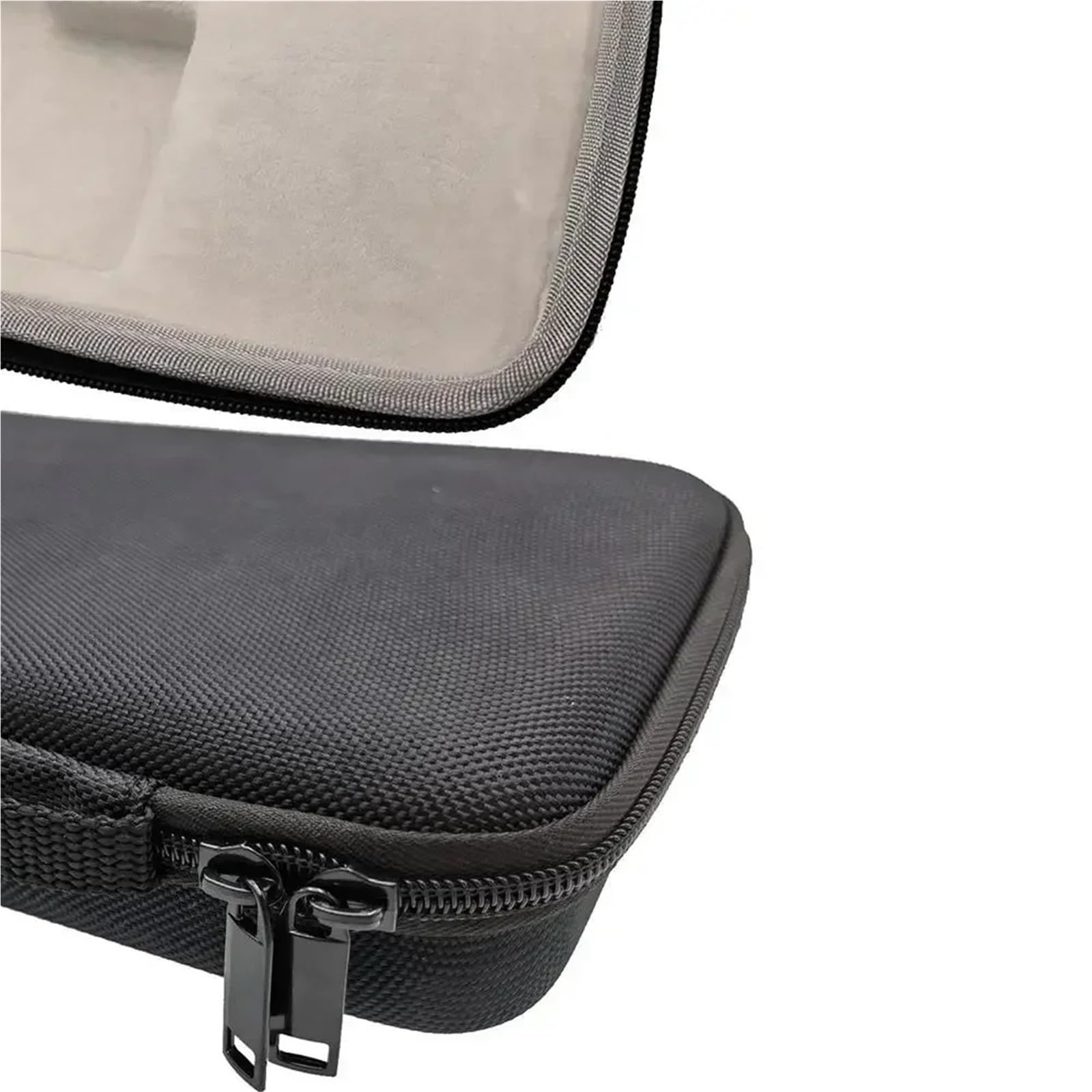 Przenośna torba do przechowywania, Keyboard Hard Case Double Zipper Black