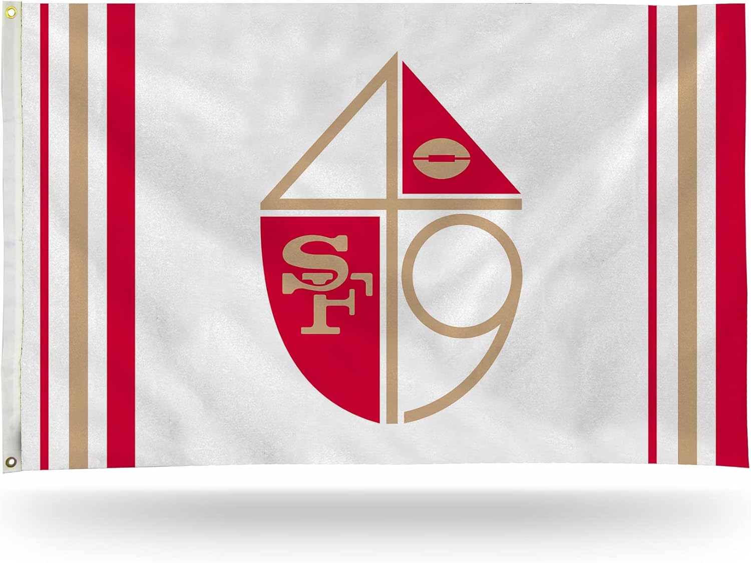NFL Rico Industries San Francisco 49ers Retro 3' x 5' Banner Flag 3' x 5' Banner Flag Single Sided - Indoor or Outdoor - Home Décor