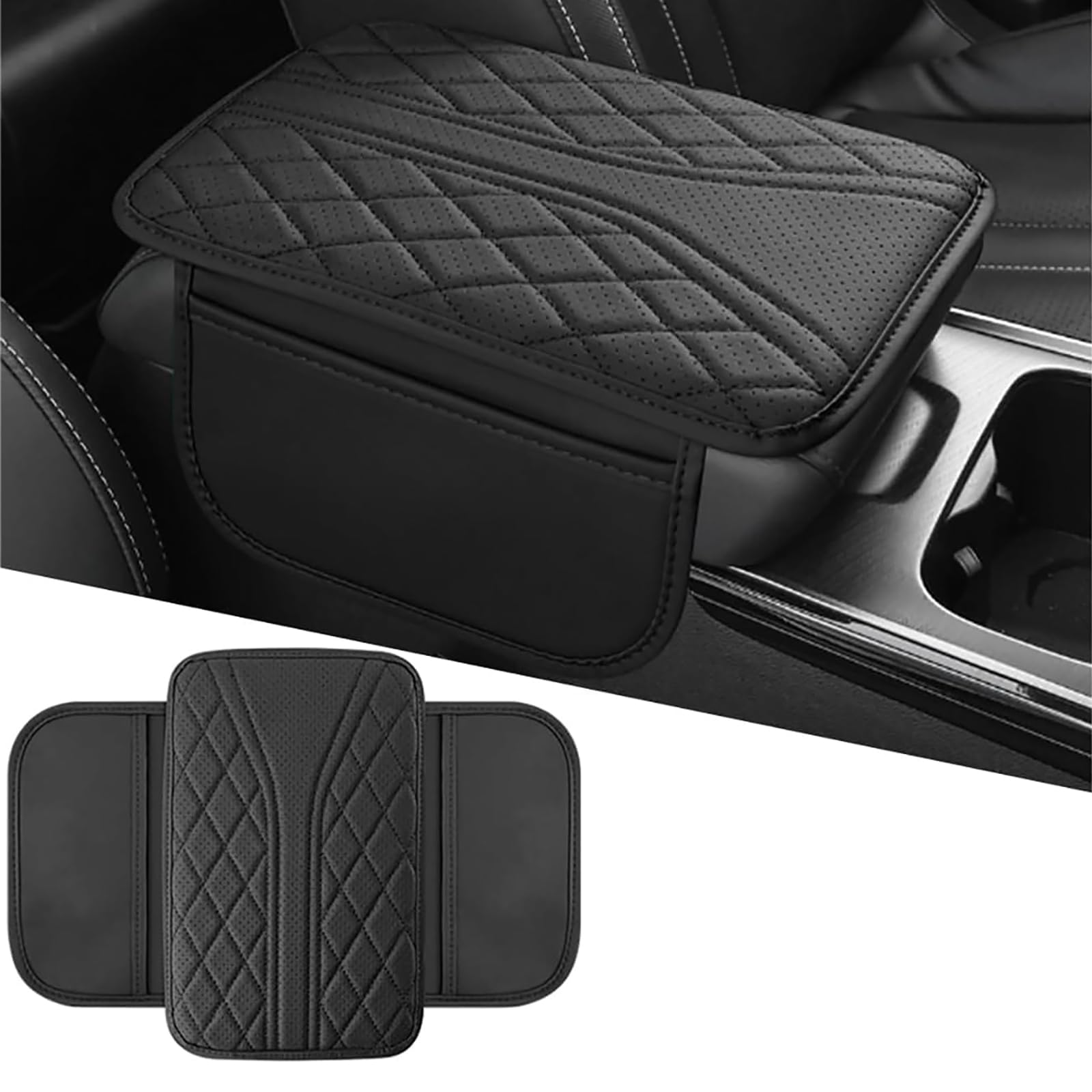 LUUXWPFZ Car Armrest Pad, for Chery Dr 4.0 Dr 5.0 Dr 6.0 2020-2024 Center Console Cover Box Cushion Mat Protector Waterproof Vehicle Interior Accessories Guard