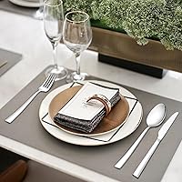 Vista 6 de Juego de cubiertos de cocina de 21 piezas con bandeja organizadora, tenedor, cuchara y cuchillos, juego de cubiertos de acero inoxidable resistente