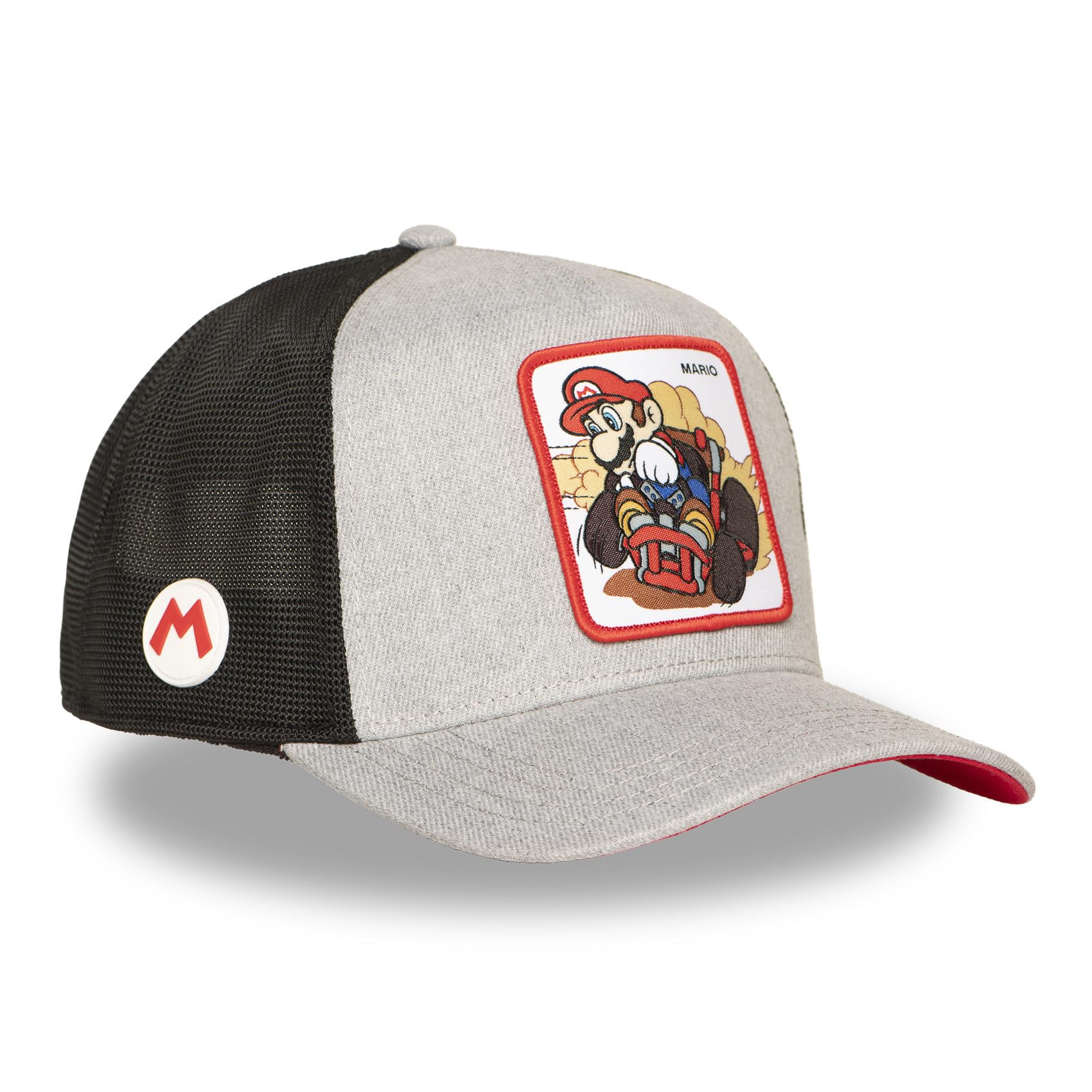 Capslab Semi Curved Super Mario Cap Basecap Baseballcap Truckercap Meshcap Damen/Herren - Snapback, mit Schirm Frühling-Sommer Herbst-Winter Frühjahr Sommer Herbst