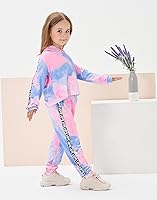 Vista 4 de Conjunto de sudadera con capucha y pantalones de manga larga para bebés y niñas pequeñas