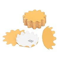 Vista 22 de Keystone Flex Edge - Discos de lijado dorados de 2 pulgadas, papel de lija ondulado con gancho y bucle para lijadoras de cuencos y accesorios