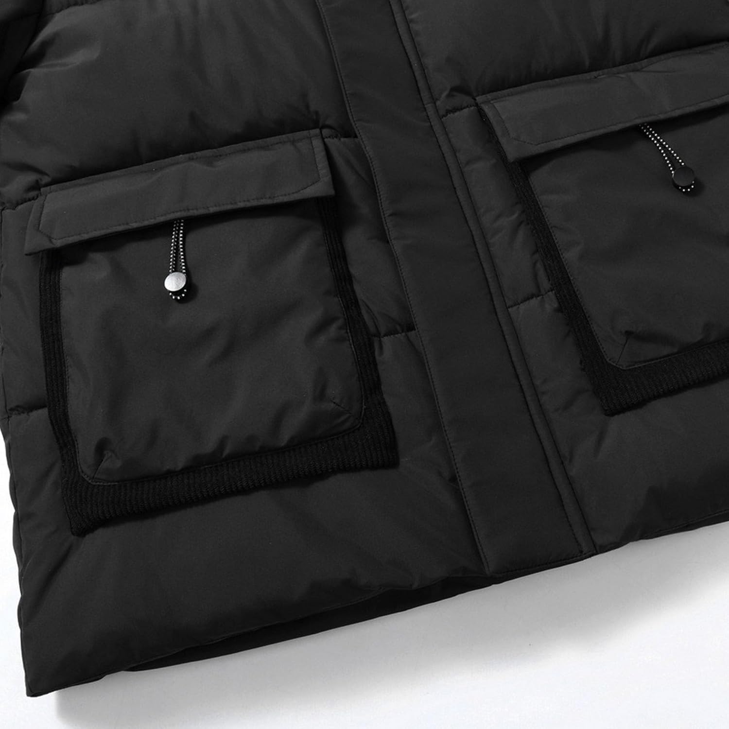 DGHM-JLMY Men's Down Cotton-Padded Jackets Autumn Winter Thick Warm Short Quilted Jacket Casual Stand Collar Hooded Coat