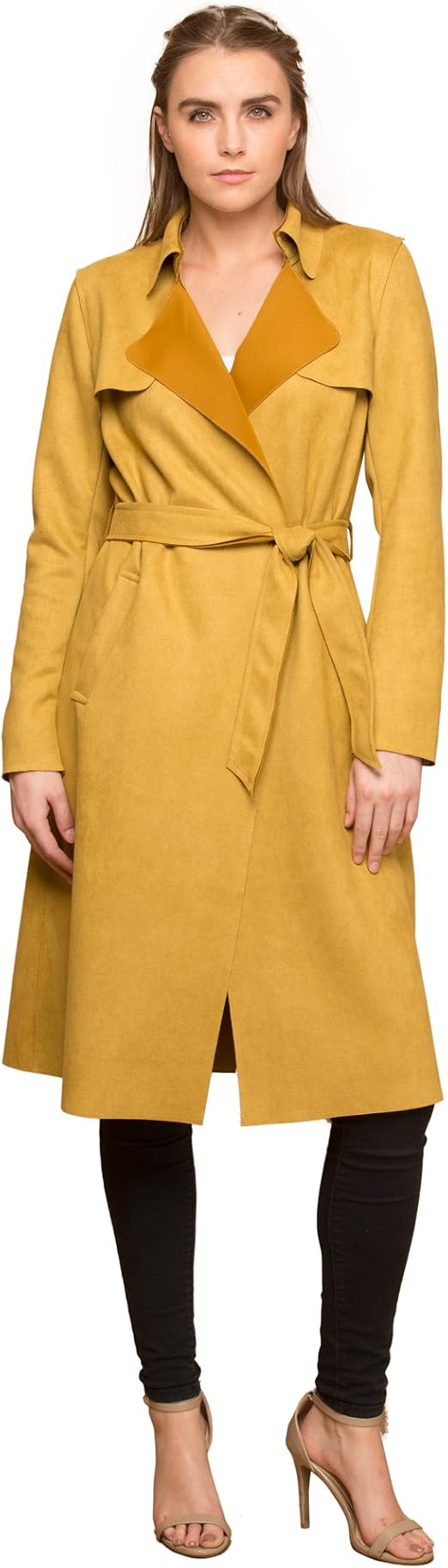 suede duster coat womens
