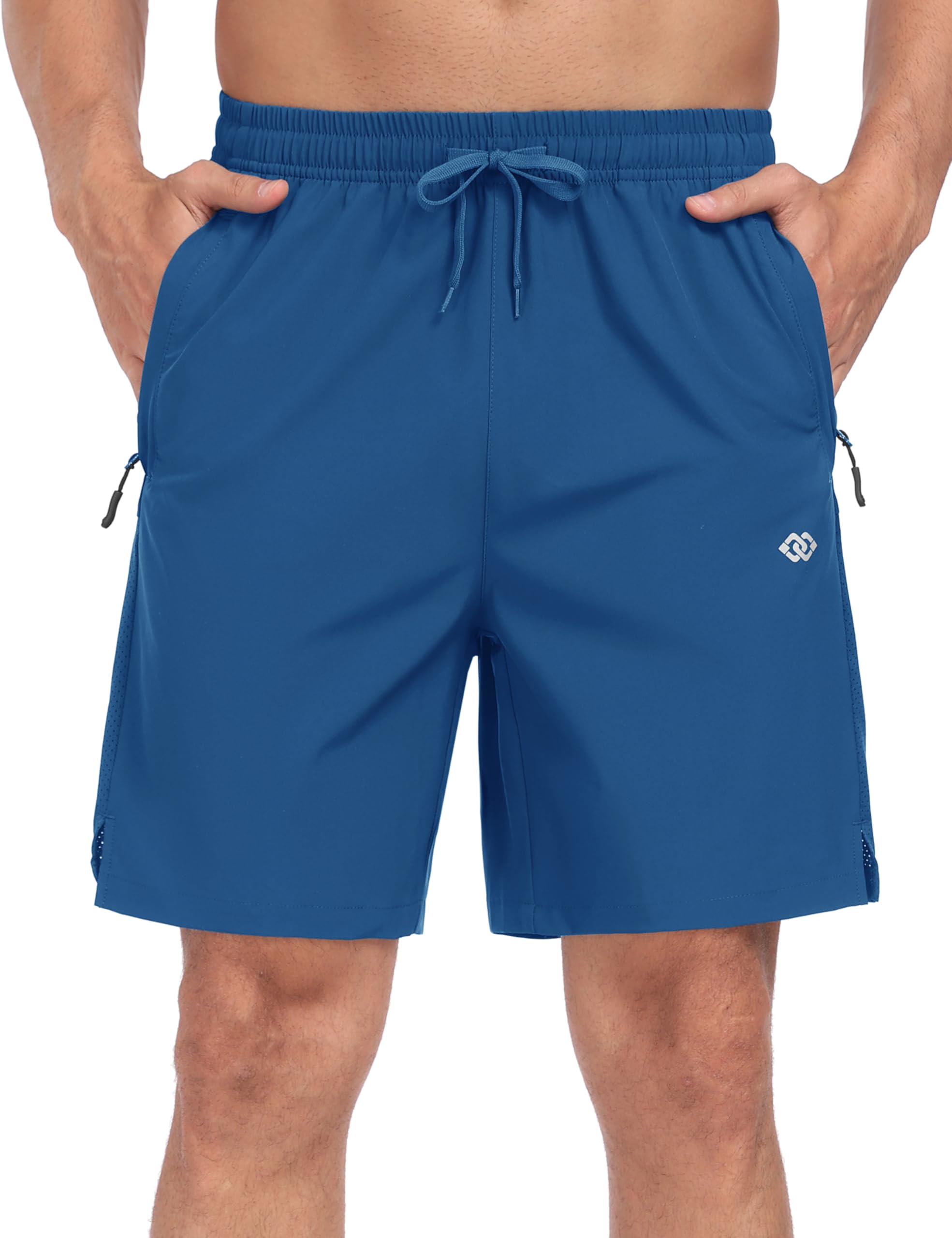 MoFiz Sportshorts Herren Kurz Trainingshose Laufshorts Leicht Schnell Trocknend Sommer Shorts Freizeithose Wandershorts mit Reißverschlusstaschen