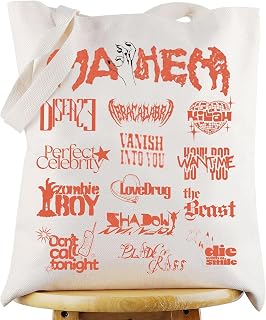 G2TUP Singer Lyrics Inspired Tote Bag Music Album Fans Gift Singer Tour Shoulder Bag Album Songs Concert Merch