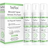 Minoxidil Foam - 5% Minoxidil for Men and Women, Hair and Beard Growth with Biotin, Thicker Hair, Unscented, 3 x 2.11 Oz, 3-Month Supply, Hair Loss Treatment,Green