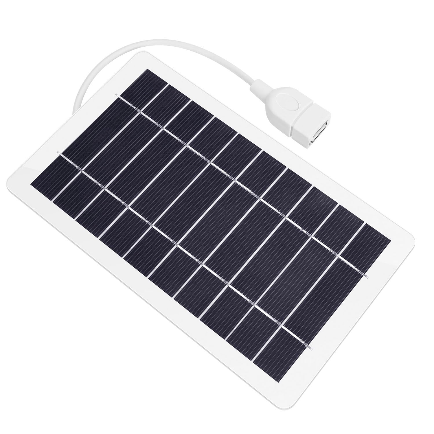 Amazon.co.jp: 5V 5W USBソーラーパネル充電器、ポータブルソーラー