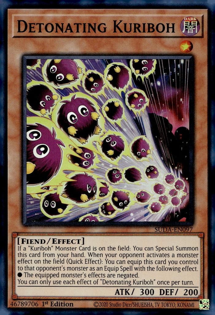 Detonating Kuriboh - SUDA-EN097 - Super Rare - 1st Edition