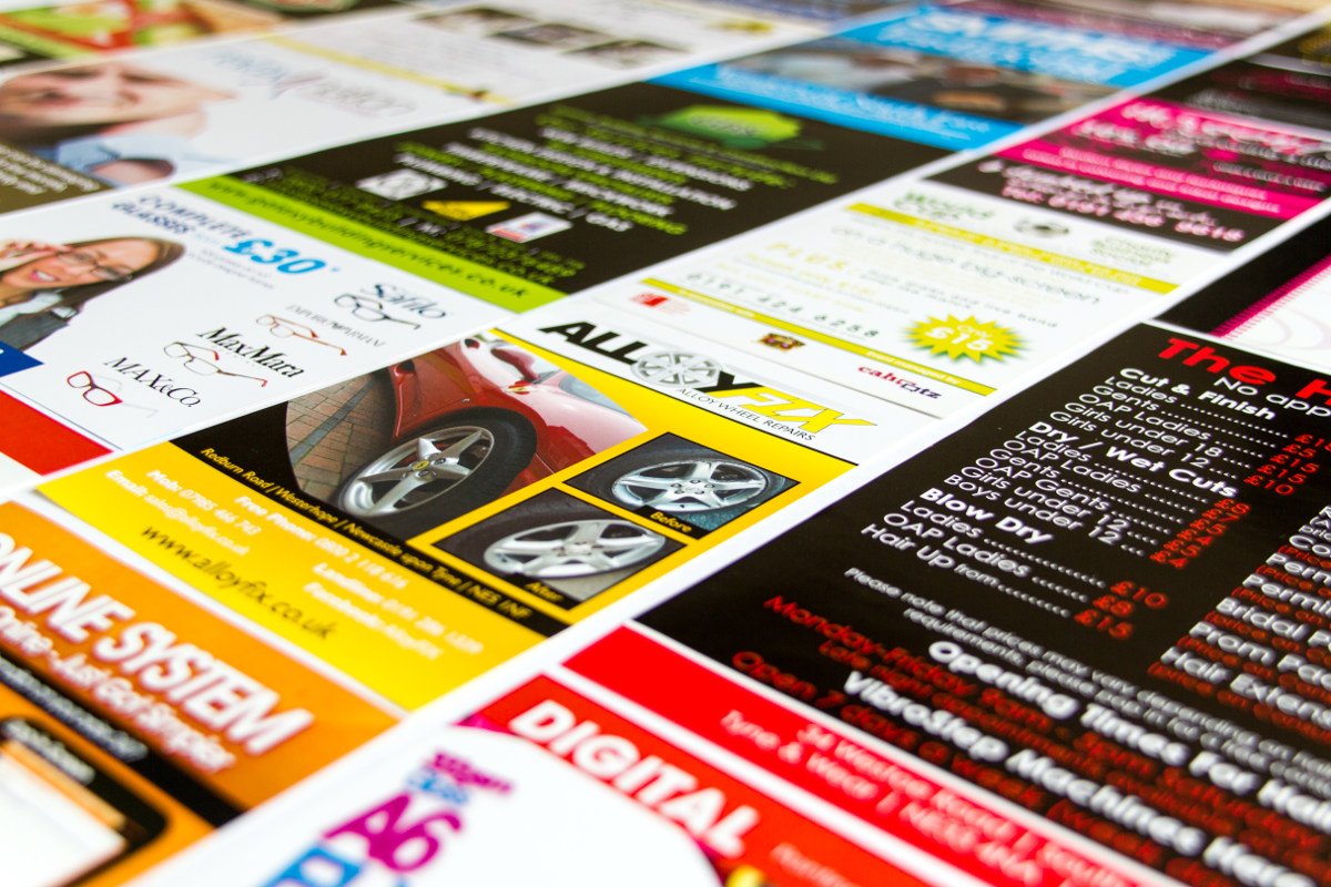 A5 A6 Flyers Leaflets and postcard printing service. Single or double sided. Professionally printed.