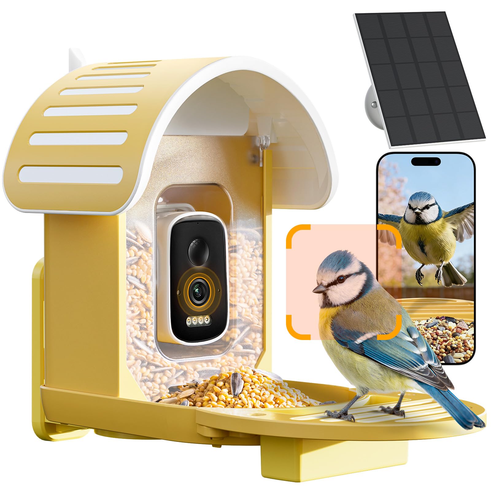 WLNYUGS Smart Vogelfutterhaus mit Kamera