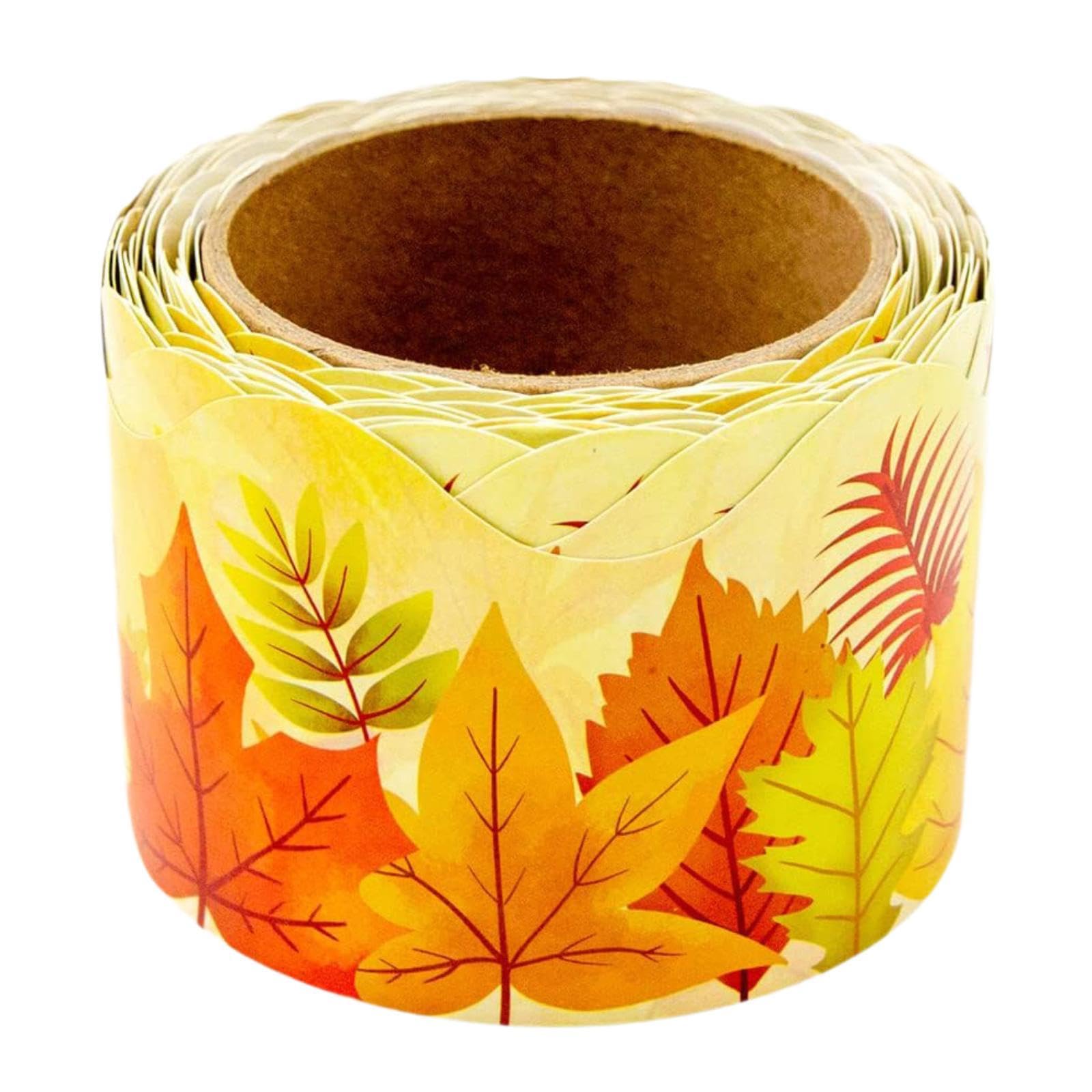 BNF® Fallin Board Borders 10M Decorative for Back to School Window Spring-Home & Kitchen-Craft Materials-Framing-Straight Edges