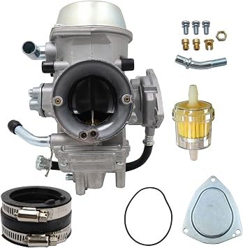 Priprilod Carburetor PD42J Compatible with 500cc 600cc 700cc UTV/ATV, Compatible with Hisun Bennche Massimo, Complete Kit with Fuel Pump & Gaskets