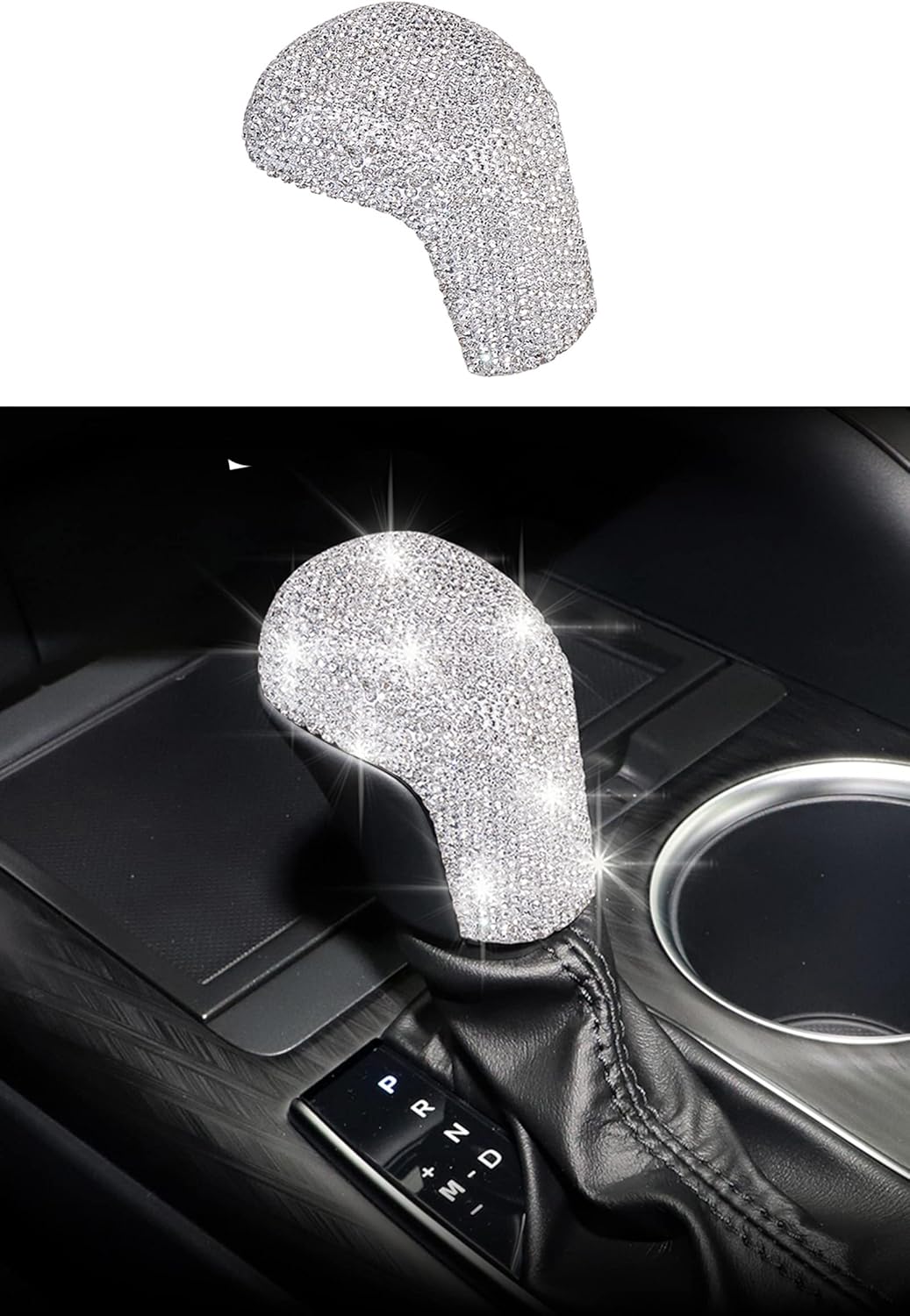 CONGCONG for Toyota Camry Gear Shift Bling Crystal Shiny