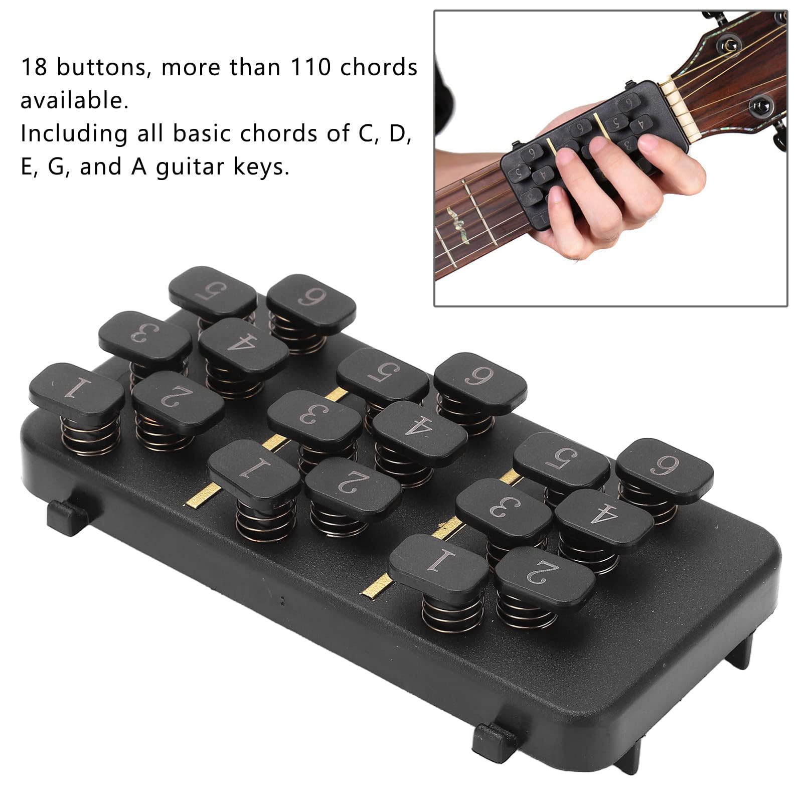 Guitar Chord Changer Tool Aid Système D'apprentissage Accord de Guitare Outils D'apprentissage Instrument de Musique Aides Pédagogiques pour Guitare Folk