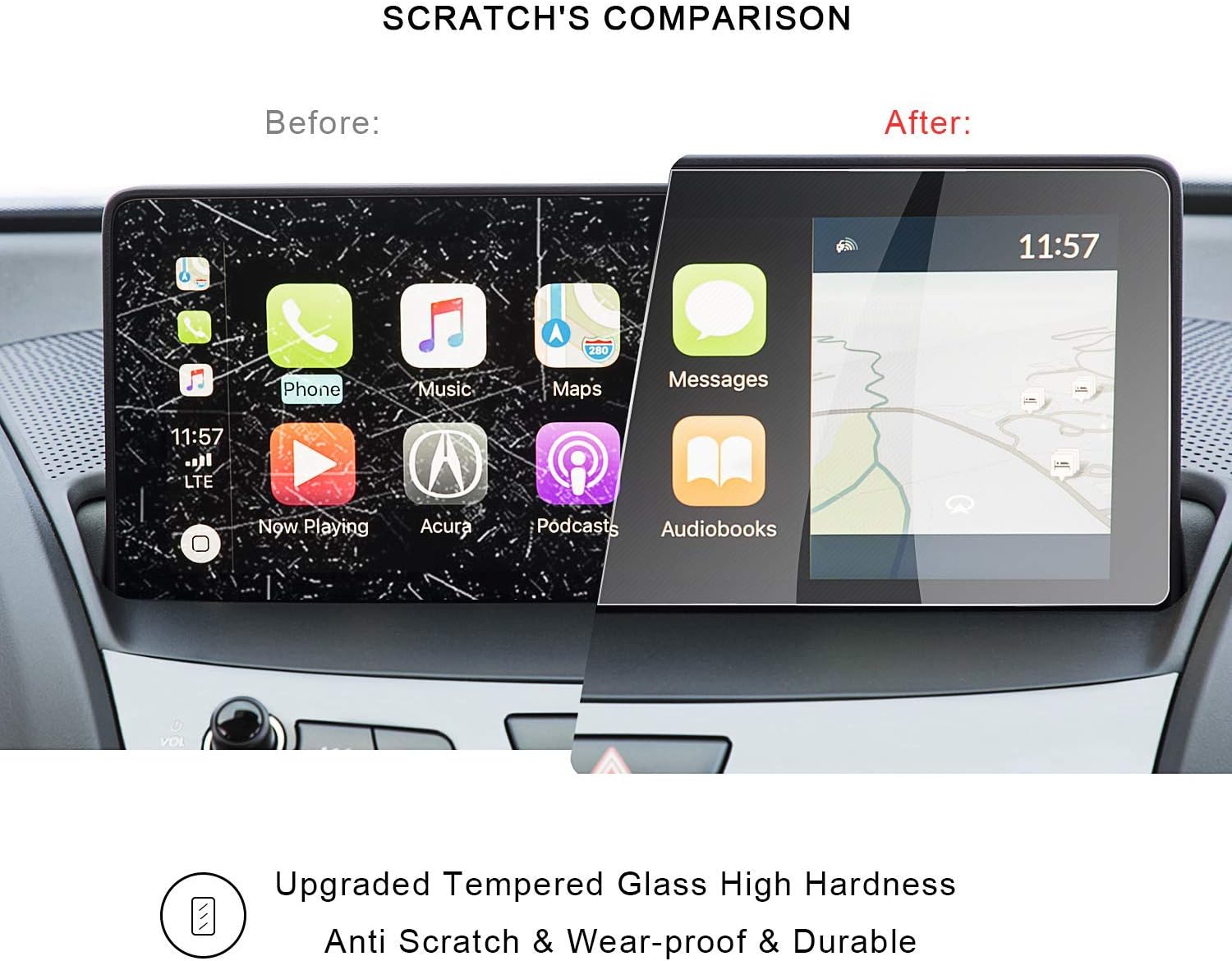 2016 2017 2018 rdx 29 odmd display 7 inch lower touch screen protector r ruiya hd clear tempered glass guard shield scratch resistant ultra hd extrem