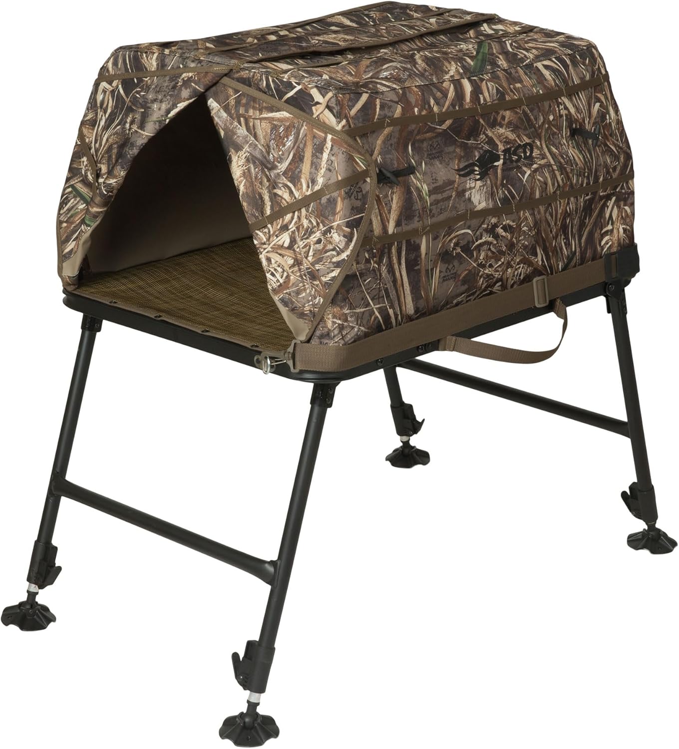 Avery ASD HighGround-Force Elevated Dog Blind 02510 - Adjustable Height Legs 24" - 36", Mesh Bed | Supports Up to 150 LBS