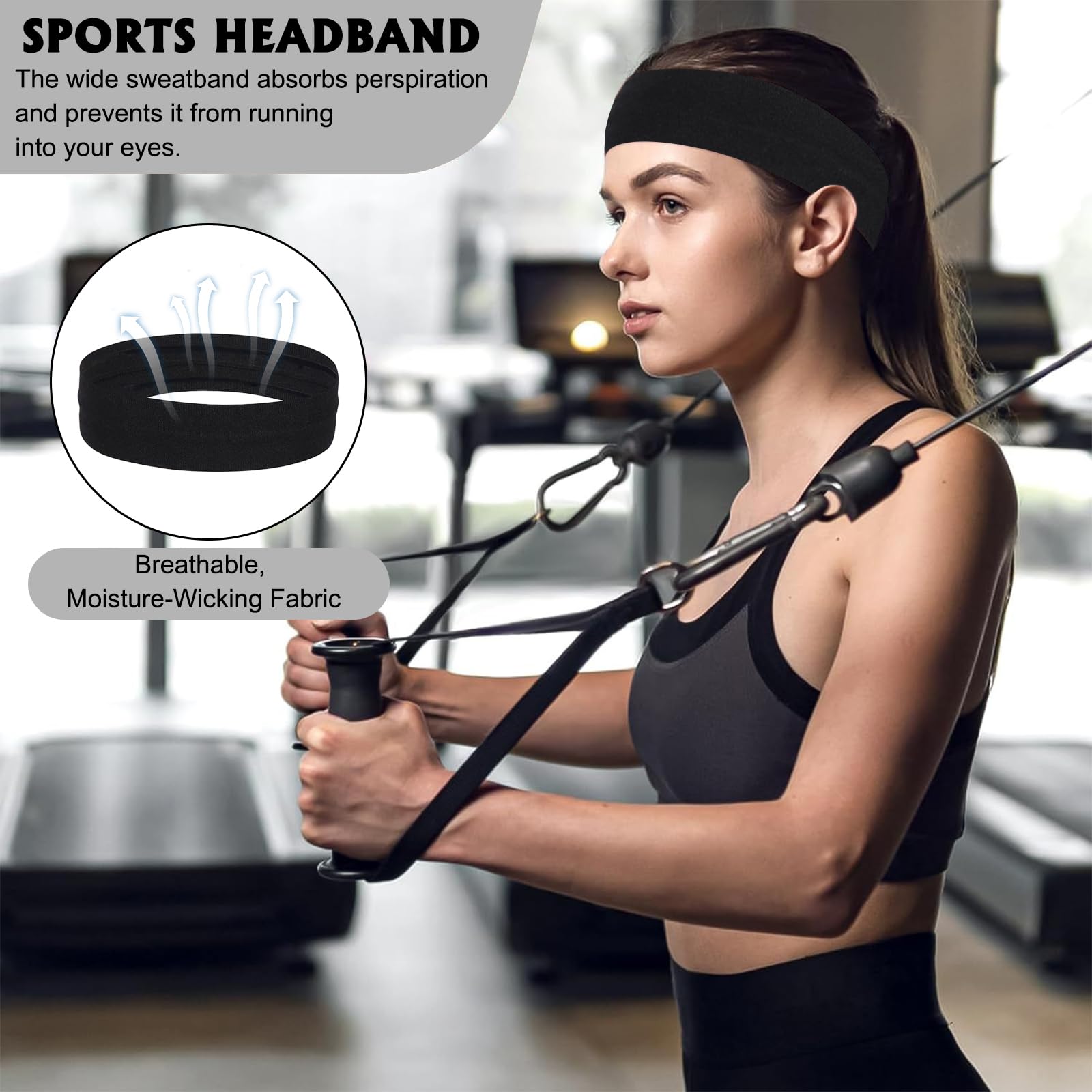 Marsupio Running Traspirante Unisex Cintura da Corsa Multifunzionale con Fascia per Capelli per Escursioni Ciclismo