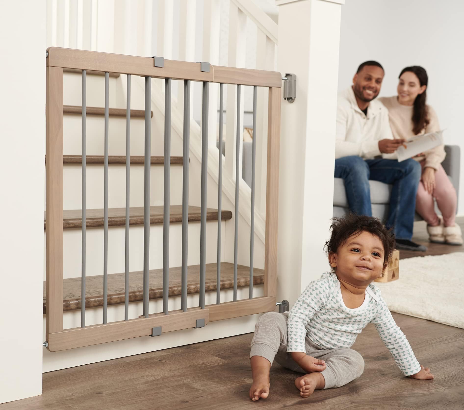Regalo Heritage and Home Wooden Extra Wide Stairway and Hallway Walk Through ...