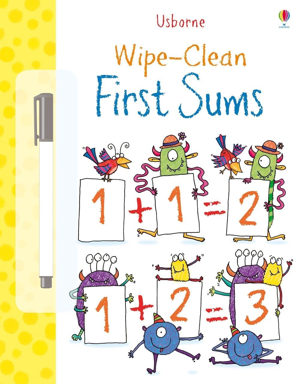 Wipe Clean: First Sums (Usborne Wipe Clean Books)