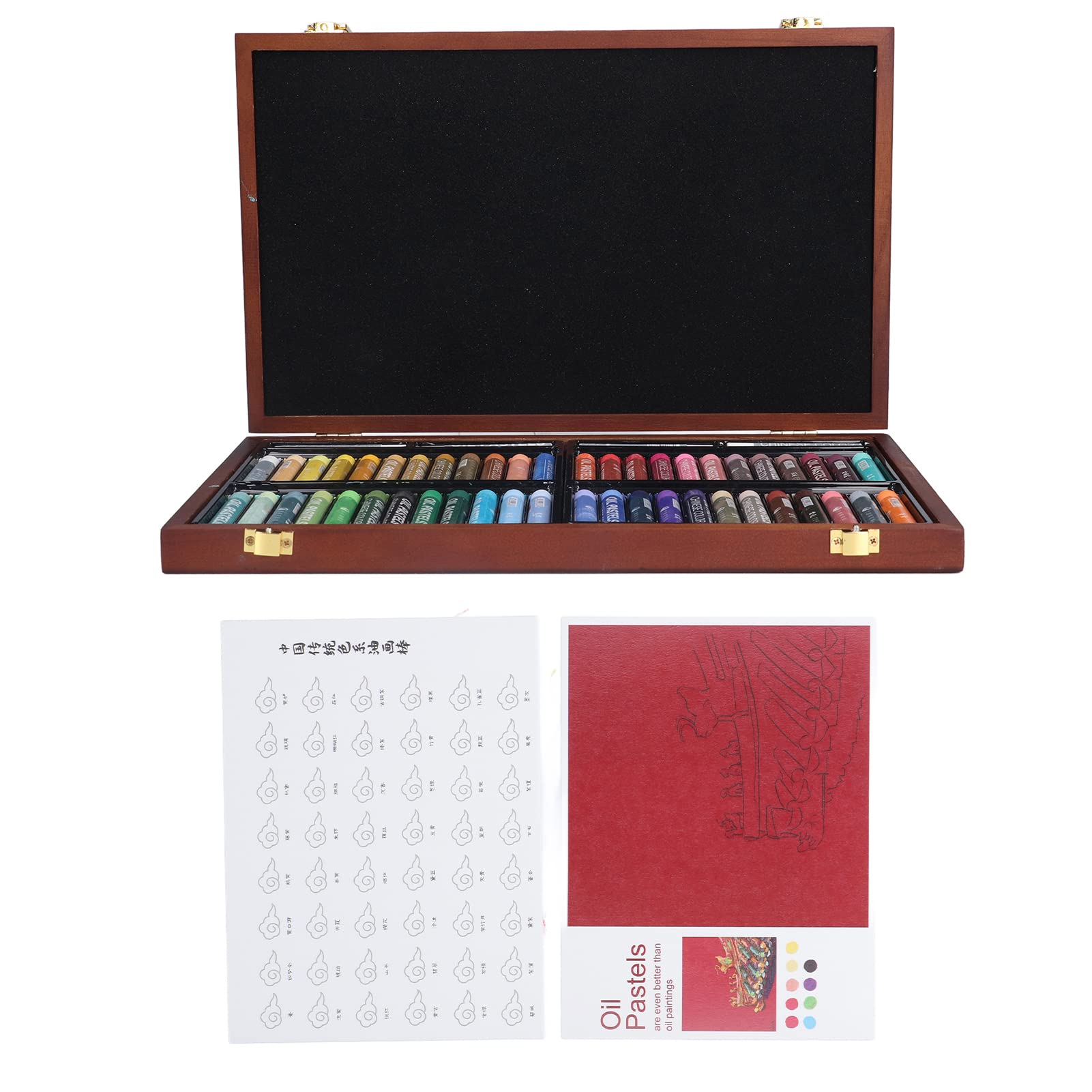 Changor Ölpastelle, 48 Farben, Soft Touch, für Kunstprojekte Im Innen- und Außenbereich, Kreative Verwendung, 52 Stück