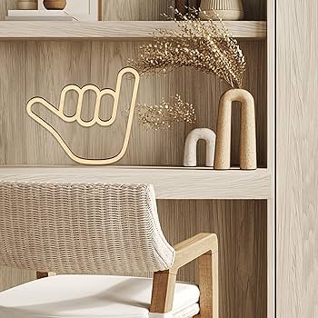 ヴィンテージ調ハンドオブジェ『シャカ』 手の形の彫刻 Amazon.co.jp: Shaka ハンドサイン 木製 サーファーハンド