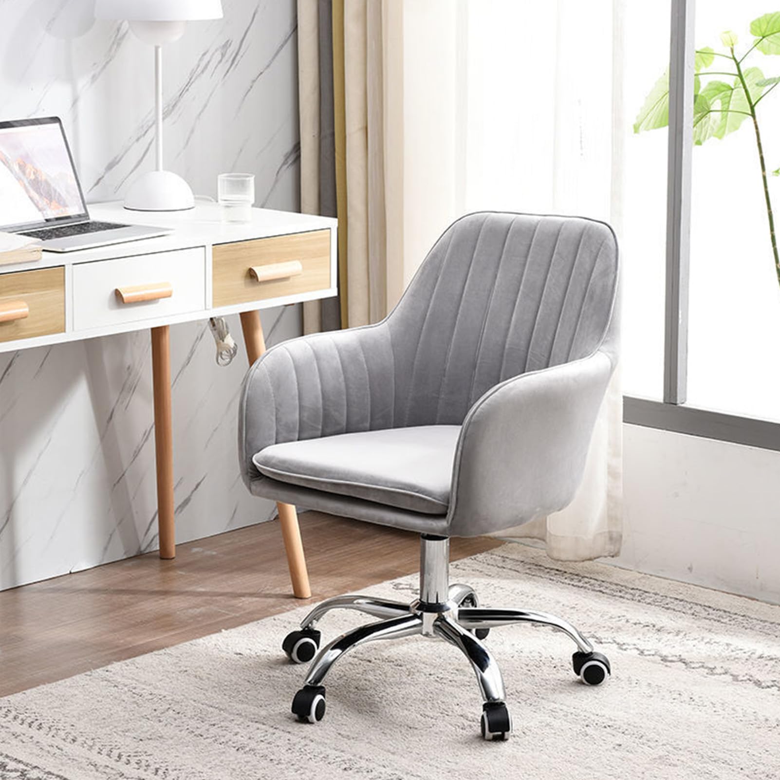 Chaise pivotante de bureau mobile et confortable chaise d'étude pour chambre