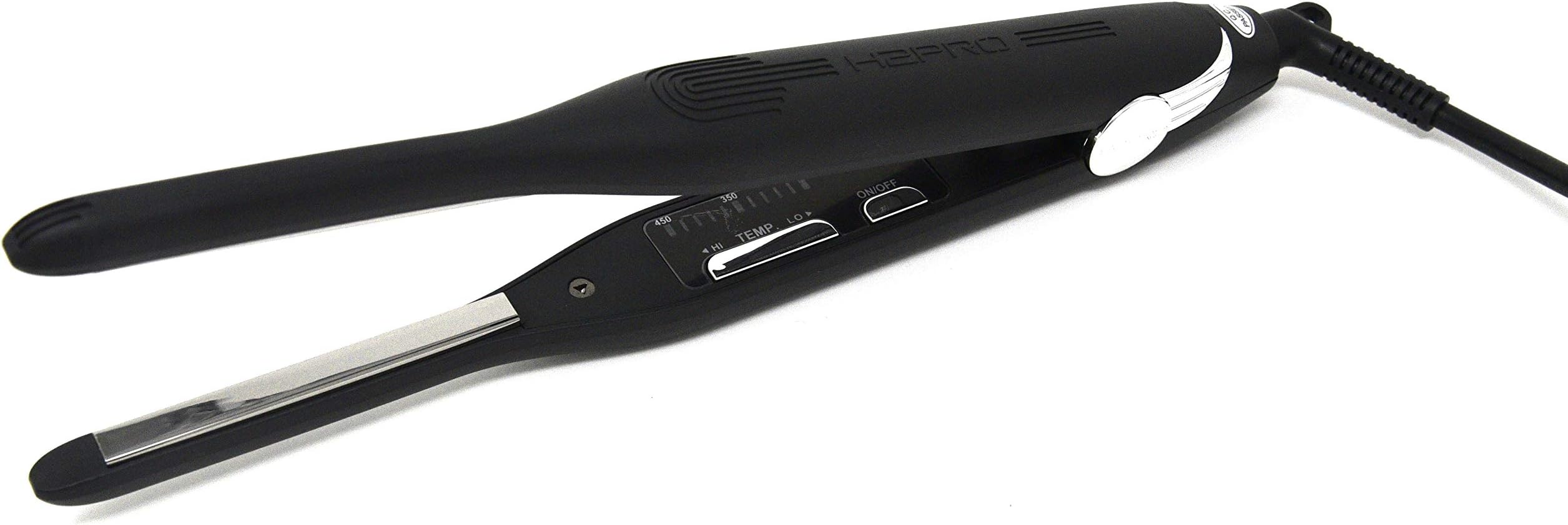 H2Pro Mikro Features Black Diamond Nano Hi-Tech Flat Iron Titanium 7/10 Inch