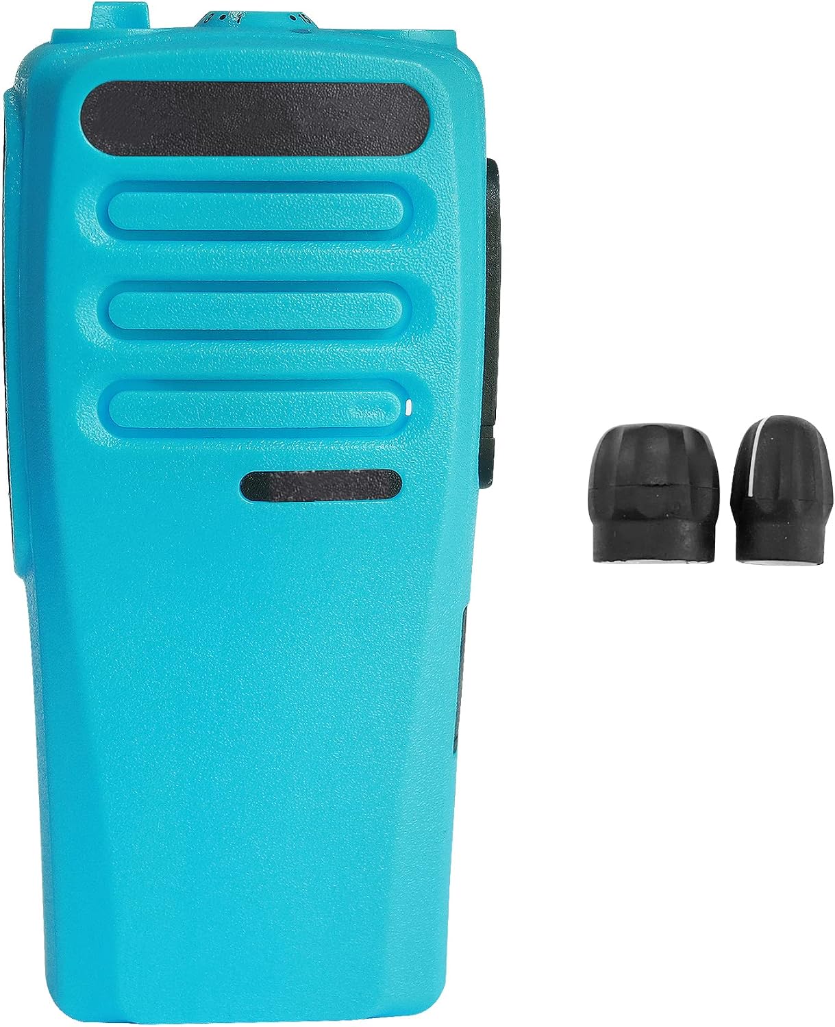 Blue 16 Channel Replacement Housing Case for CP200D Radio with Buttons Channel PTT Button Stickers