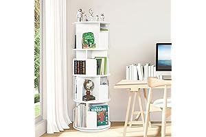 Steller Rotating Bookshelf - Maximize Space, Enhance Living