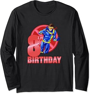 Marvel X-Men Cyclops 8th Birthday Badge Manga Larga