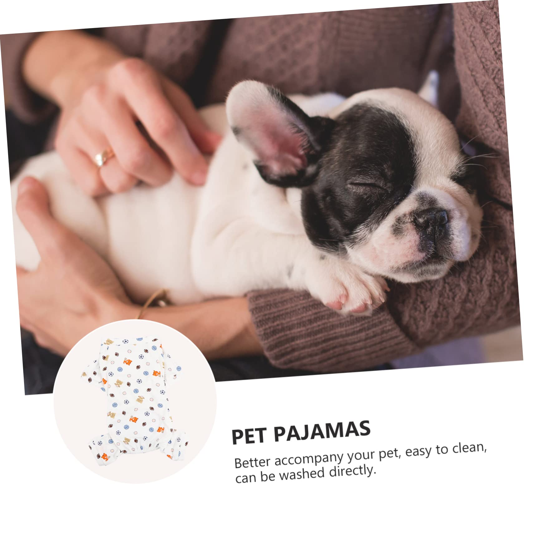 Angoily 3pezzi Pigiama Per Cani Stile Cartone Animato Vestiti Per Animali Domestici Costume Per Cuccioli Abbigliamento Comodo e Leggero Per Cani Adatto Per Feste e Occasioni Speciali