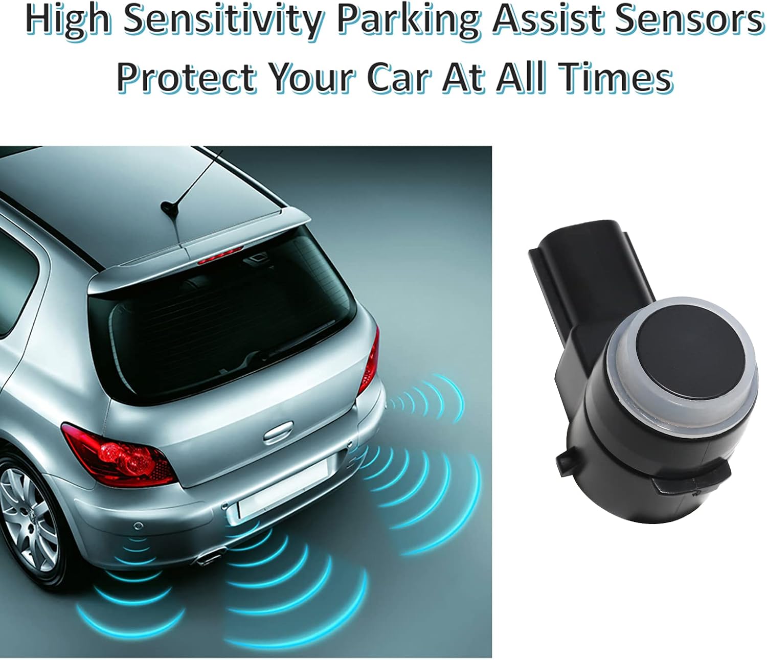 MANATEE 15239247 Rear Backup Park Assist Sensor 4PCS for Cadillac Buick Chevrolet Chevy Tahoe Traverse GMC 1500 2500 3500 Enclave Lucerne DTS Escalade SRXESV EXT 25961317 25961321 25962147