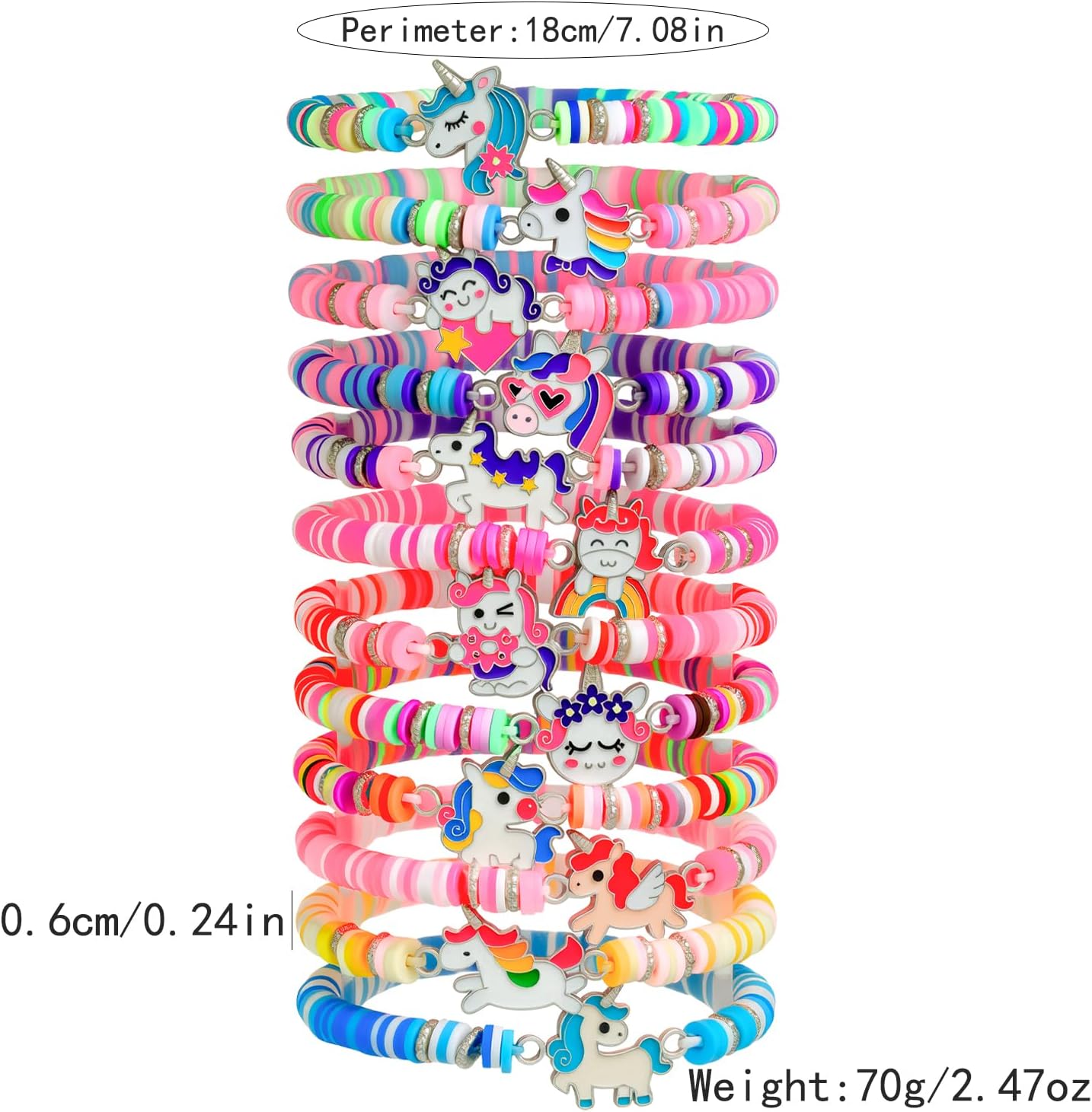 Friendship Bracelets for Women Heishi Clay Bead Bracelets Beaded Stretch Bff Bracelet Boho Stackable Bracelet Preppy Summer Beach Jewelry Party Favors - Image 5