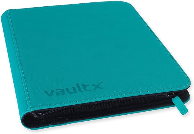 Vault X Premium Exo-Tec Zip Binder - 9 Pocket with 20 Double-Sided Pages for 360 Side-Loading Slot Trading Card Album Folder - Board, Collectible and Trading Card Games