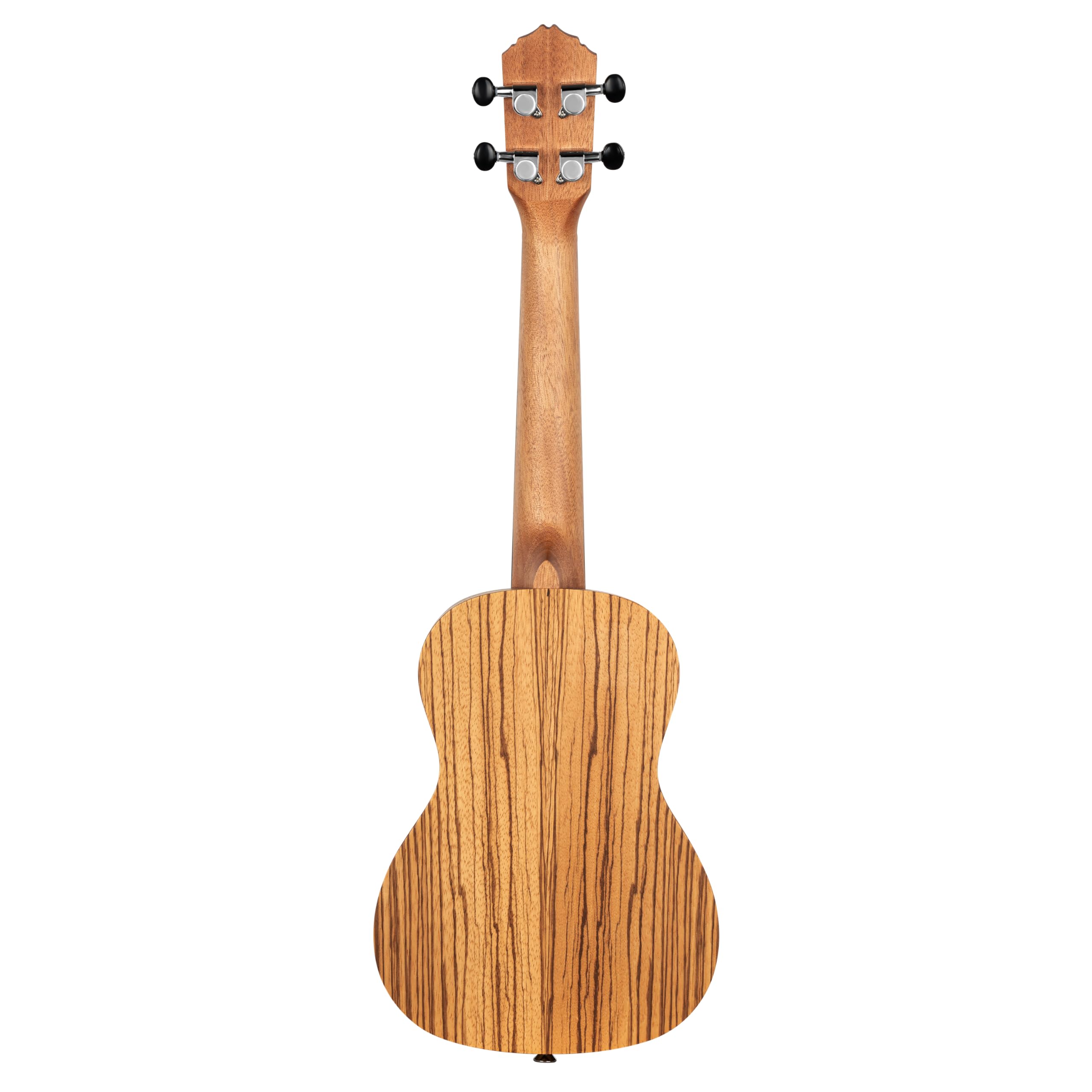 Ortega Guitars Ukulélé Concert Acoustique – Série Timber – Housse Incluse – Zebrawood, Naturel (RFU11Z)
