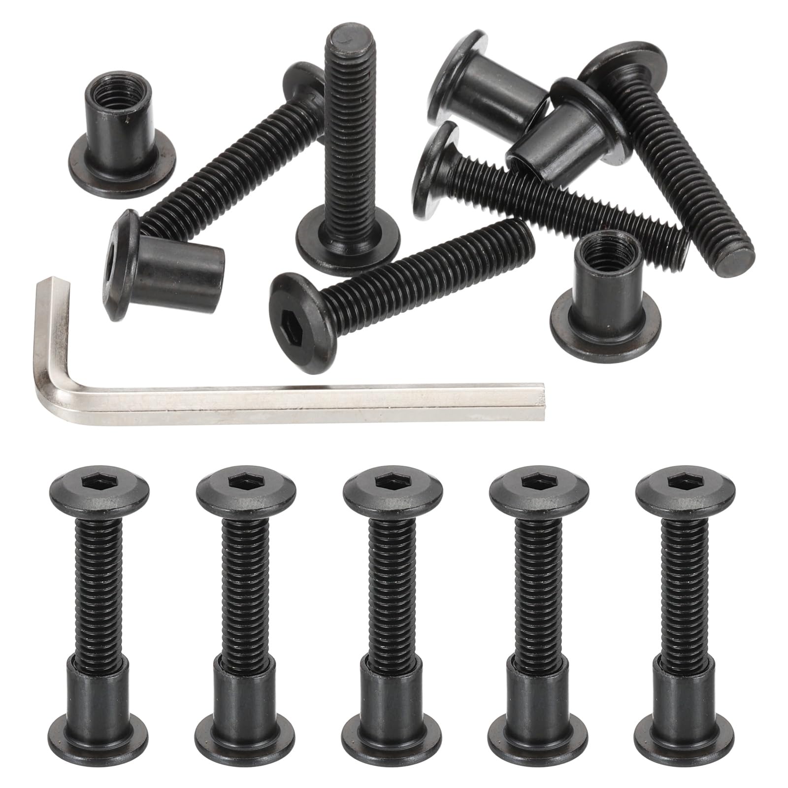 PATIKIL M6x30mm Hex Drive Socket Cap Bolt