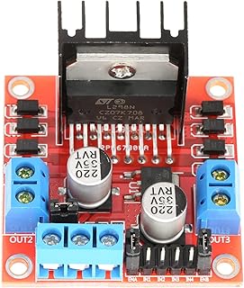 Motor Driver, L298N Motor Drive Controller Board DC Dual H Bridge Robot Stepper Motor Control and Drives Module for Stepper, Mounts Accessories