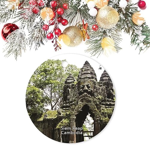 Vista 9 de Decoración de Navidad Normandía Francia, adorno de Navidad, recuerdo de recuerdo, adorno de Navidad, regalo de árbol de Navidad, adorno de cerámica